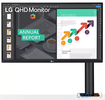 Монитор 27" LG 27QN880-B черный IPS 2560x1440 350 cd/m^2 5 ms (G-t-G) HDMI DisplayPort Аудио USB USB Type-C 27QN880-B.ARUZ