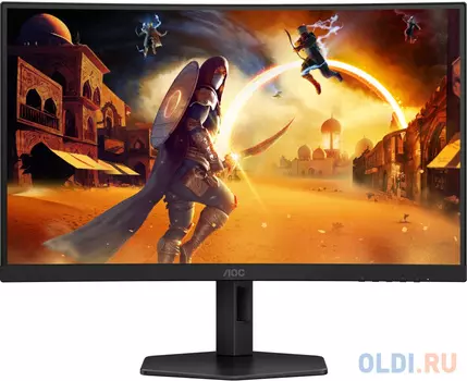 Монитор 27 AOC CQ27G4X Black (VA, изогнутый, 2560x1440, 180Hz, 0.5 ms, 178°/178°, 300 cd/m, 80M:1, +2xHDMI 2.0, +DisplayPort 1.4)
