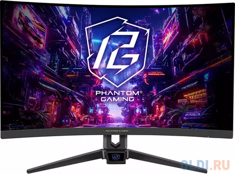 Монитор 27 ASRock Phantom Gaming PG27FRS1A Black (VA, 1920x1080, HDMI+HDMI+DP, 1 ms, 178°/178°, 300 cd/m, 3000:1, 280Hz, HDR10, MM, Curved 1
