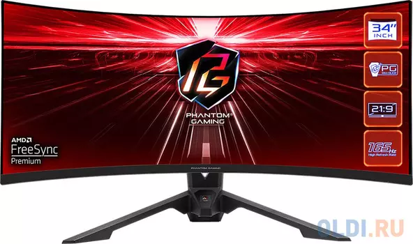 Монитор 34" ASRock Phantom Gaming PG34WQ15R3A