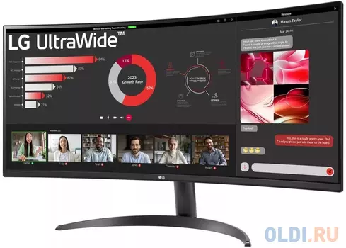 Монитор 34" LG UltraWide 34WR50QC-B