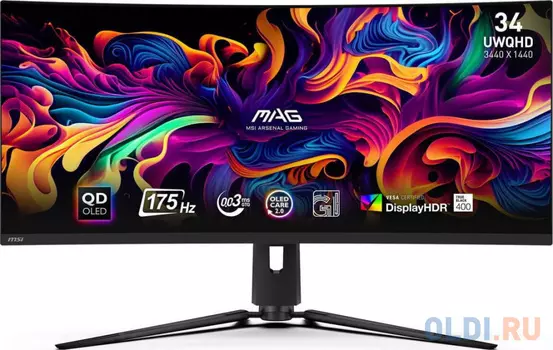 Монитор 34" MSI MAG 341CQP QD-OLED