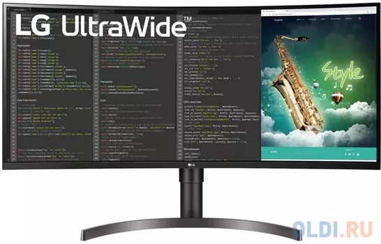 Монитор 35" LG UltraWide 35WN75C-B черный VA 3440x1440 300 cd/m^2 5 ms HDMI DisplayPort USB Type-C USB Аудио