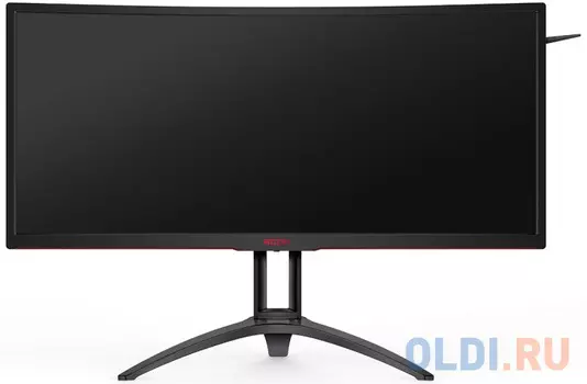 Монитор 35" AOC AG352UCG6 gl.Black CURVED, MVA, 3440x1440, 120Hz, 4ms, 300 cd/m2, 2500:1, HDMI, DP, USBhub, 2Wx2, Headph.Out, HAS, vesa