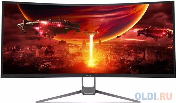Монитор/ ACER ED343CURJ0bmiippx 34'', Curved 1000R Black, 21:9, VA, 3440x1440, 1 / 4ms, 300cd, 120Hz, 2xHDMI(2.0) + 2xDP(1.2) + SPK + Audio