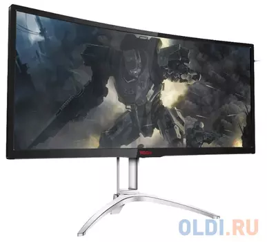 Монитор 35" AOC AG352QCX gl.Black CURVED, MVA, 2560x1080, 4ms, 300 cd/m2, 2000:1 (DCR 50M:1), D-Sub, DVI, HDMI (MHL), DP, USBhub, 5Wx2, Headph.Out, HA