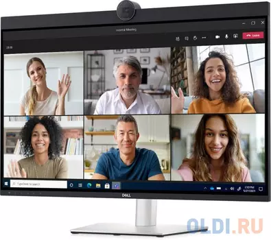 Монитор Dell 31.5" UltraSharp U3223QZ серебристый/черный IPS LED 5ms 16:9 HDMI M/M Cam матовая HAS 400cd 178гр/178гр 3840x2160 60Hz DP 4K USB 7.2