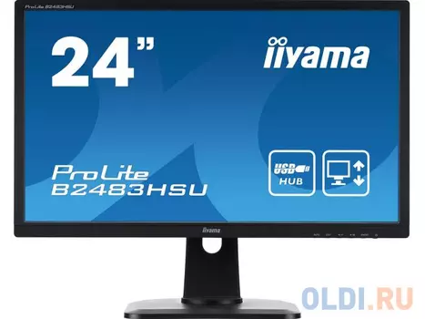 Монитор iiYama Pro Lite B2483HSU-B1DP 24" Black