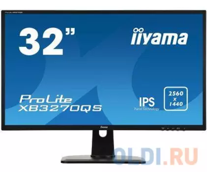 Монитор 32" Iiyama ProLite XB3270QS-B1 черный IPS 4ms 16:9 DVI HDMI DisplayPort M/M Mat HAS Pivot 12