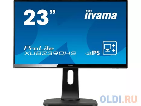 Монитор 23" iiYama ProLite XUB2390HS-B1 черный AH-IPS 1920x1080 250 cd/m^2 5 ms Аудио DVI HDMI VGA