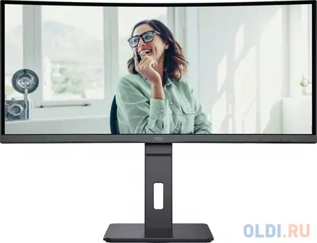 Монитор LCD 34'' [21:9] 3440x1440(UWQHD) VA, Curved, nonGLARE, 100 Hz, 300 cd/m2, H178°/V178°, 3000:1, 50М:1, 16.7M, 4ms, HDMI, DP, USB-C, U