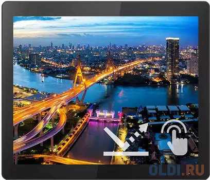 Монитор LCD 43,2 cm (17") [5:4] 1280х1024(SXGA) TN, nonGLARE, 250cd/m2, H160°/V140°, 1000:1, 50M:1, 16.7M, 4ms, VGA, DVI, 1,4, 1,2, USB-Hub, Tilt