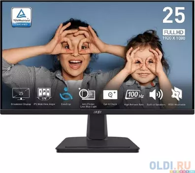 Монитор LCD PRO MP251 24.5'' 16:9 1920х1080(FHD) IPS, nonGLARE, 100 Hz, 300 cd/m2, H178°/V178°, 1300:1, 16.7M, 1ms, VGA, HDMI, Tilt, Speaker