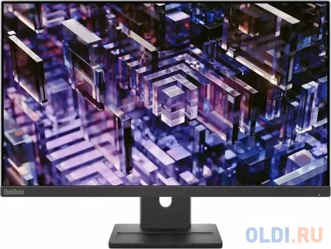 Монитор Lenovo 23.8" E24-30 Black, 16:9, IPS, 1920x1080, 4ms, 250cd, 100Hz, 1xVGA, 1xHDMI, 1xDP, SPK, HAS