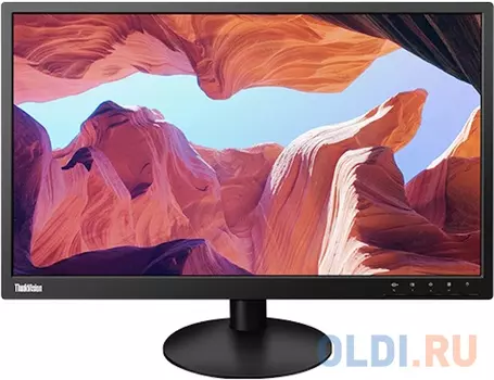 Монитор Lenovo 23.8" ThinkVision TE24-20 черный IPS LED 4ms 16:9 DVI матовая 250cd 178гр/178гр 1920x1080 60Hz VGA FHD 4.88кг
