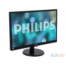 Монитор 23.6" Philips 243V5LHAB/00(01) Black Hairline WLED, 1920x1080, 1ms, 250 cd/m2, 1000:1 (DCR 10M:1), D-Sub, DVI-D, HDMI, speakers, Headph.Out, v