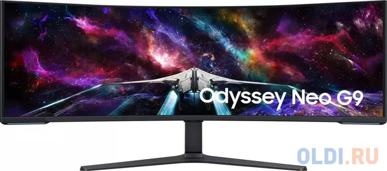 Монитор Samsung 57" Odyssey Neo G9 S57CG952NI черный VA LED 32:9 HDMI полуматовая HAS Piv 420cd 178гр/178гр 7680x2160 240Hz FreeSync Premium Pro