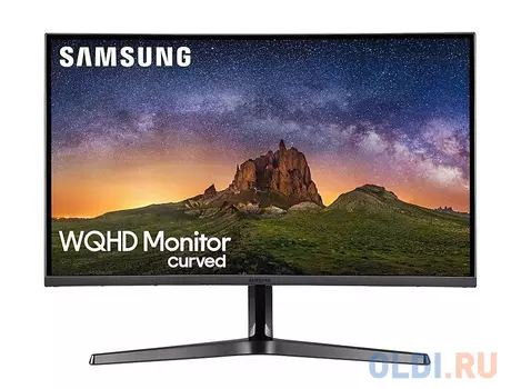 Монитор 26.9" Samsung C27JG50QQI Dark Grey VA, CURVED, 2560x1440, 4ms, 300 cd/m2, 3000:1 (Mega DCR), HDMI*2, DP, Headph.Out, vesa