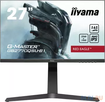 Монитор 27" iiYama GB2770QSU-B1 черный IPS 2560x1440 400 cd/m^2 0.5 ms HDMI DisplayPort USB Аудио