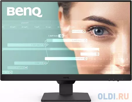 Мониторы/ Benq GW2490E 23.8'', 1920x1080, IPS, 100Hz, 20M:1, 250cd, 5ms, 2*HDMI, DP, Speakers, Flicker-free;Low Blue Light, 3Y, Black