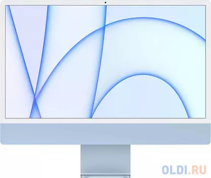 Моноблок Apple iMac A2438 24" 4.5K M1 8 core (3.2) 8Gb SSD256Gb 8 core GPU macOS WiFi BT 143W клавиатура мышь Cam синий 4480x2520