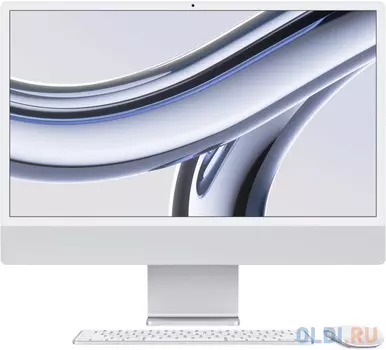 Моноблок Apple iMac A2874 24" 4.5K M3 8 core (4) 16Gb SSD256Gb 8 core GPU macOS WiFi BT 143W клавиатура мышь Cam серебристый 4480x2520
