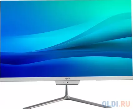Моноблок Hiper V2 23.8" Full HD PG G6405 (4.1) 8Gb SSD256Gb UHDG 610 noOS GbitEth WiFi BT 120W клавиатура мышь Cam белый 1920x1080