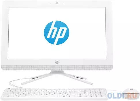 Моноблок HP 20-c435ur 19.5" Full HD i3 7130U (2.7)/8Gb/1Tb 7.2k/HDG620/CR/Windows 10/GbitEth/WiFi/BT/65W/клавиатура/мышь/Cam/белый 1920x1080