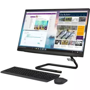 Моноблок Lenovo IdeaCentre AIO A340-22IWL (F0EB001NRK) Core i3-8145U 2.1GHz / 8GB / 1TB / 21.5" FHD / UHD Graphics 620 / DOS / Black