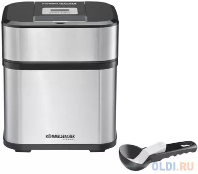 Мороженница Rommelsbacher IM 12 серебристый чёрный