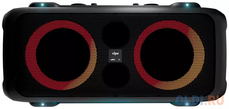 Мощность: 80 Вт (RMS). LED подсветка динамиков и передней панели(Full Led). Усиление басов NITRO BASS. Литиевый аккумулятор: 12V 4.5A. Время работы: