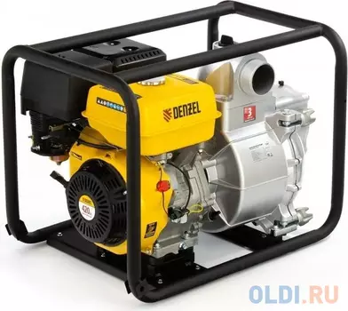 Мотопомпа бензиновая для грязной воды PX-80D, 15 л.с., 3", 1500 л/мин, глуб 8 м,напор 30 м// Denzel