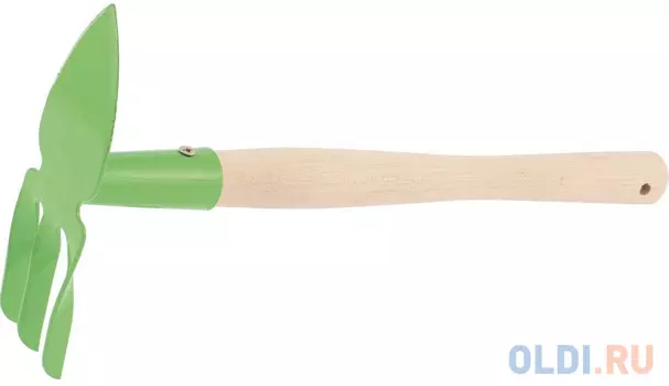 Мотыжка комбинированная,3 витых зуба+лепесток, с черенком Россия// Сибртех