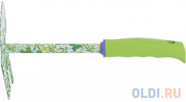 Мотыжка комбинированная "лепесток и 3 зуба", пластиковая рукоятка// Palisad