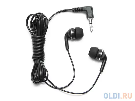 Наушники Gembird MP3-EP15B, черный 1.5м, разъём 3,5, стерео