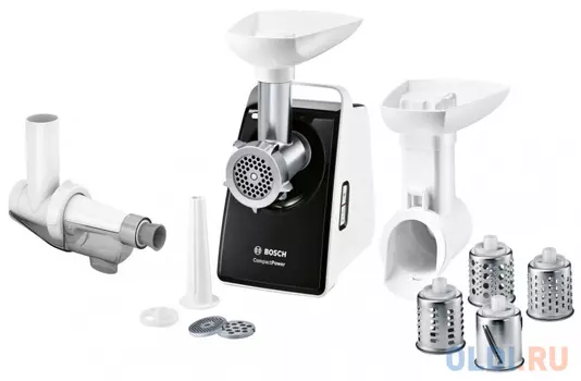 Мясорубка Bosch MFW3X17B 2000Вт черный/белый