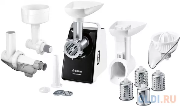 Мясорубка Bosch MFW3X18B 2000Вт черный/белый