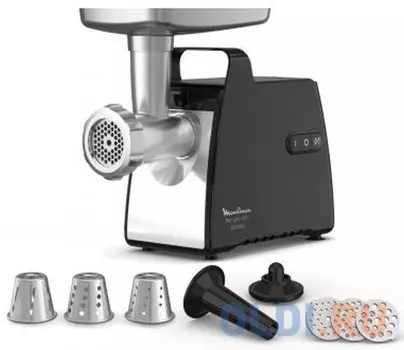Мясорубка Moulinex ME558810 2200 Вт чёрный серый