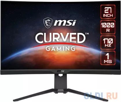 MSI Optix 27" G272CQP {VA 2560x1440 Curved 170Hz 1ms 2xHDMI DisplayPort AudioOut black} [9S6-3CC94T-008]