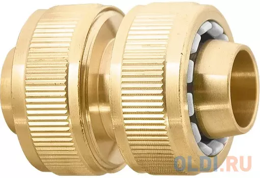 Муфта ремонтная для шланга, 3/4", латунная// Palisad