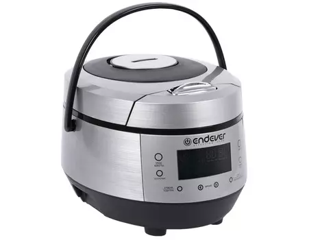 Мультиварка Endever Vita-120 стальной/черный 900 Вт, чаша 5 л, 20 программ, таймер 24 ч