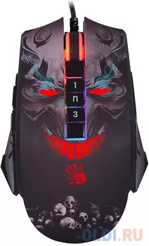 Мышь A4 Bloody P85s Skull рисунок оптическая (8000dpi) USB (8but)