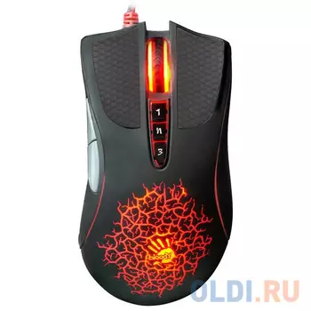 Мышь A4Tech Bloody A90 + Коврик B-071 черный оптическая (4000dpi) USB2.0 игровая (7but)