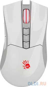 Мышь A4Tech Bloody R90 Plus белый оптическая 5000dpi беспров. USB 7but (R90 PLUS GREUISH WHITE)