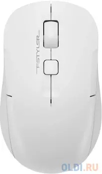 Мышь A4Tech Fstyler FG16C Air белый оптическая (2000dpi) беспроводная USB для ноутбука (3but)