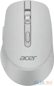 Мышь Acer OMR310 светло-серый оптическая 1600dpi беспров. BT/Radio USB 7but (ZL.MCECC.033)