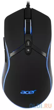 Мышь Acer OMW144 черный оптическая (3200dpi) USB (7but)