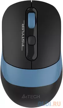Мышь беспроводная A4Tech Fstyler FB10CS black/blue (оптическая, silent, BT/Radio, USB, 4but, 2000dpi)(FB10CS USB ASH BLUE)