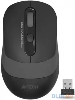 Мышь беспроводная A4TECH Fstyler FG10S чёрный серый USB