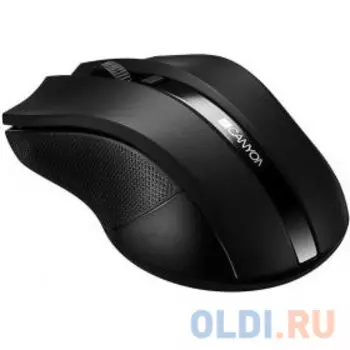 Мышь беспроводная CANYON CNE-CMSW05B, 2.4GHz wireless with 4 buttons, DPI 800/1200/1600, черный